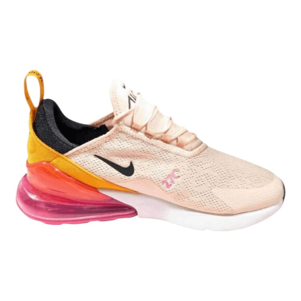 Nike Women's Pink Orange Red Air Max 270 Athletic Sneakers - Picture 6 of 13